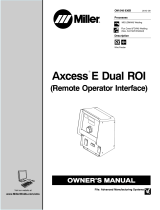 Miller AXCESS E DUAL ROI Owner's manual