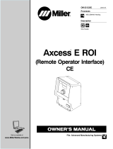 Miller AXCESS E ROI (REMOTE OPERATOR INTERFACE) CE Owner's manual