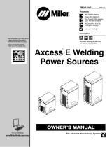 Miller AXCESS E WELDING POWER SOURCES Owner's manual