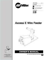 Miller AXCESS E WIRE FEEDER Owner's manual