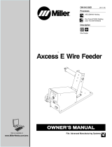Miller AXCESS E WIRE FEEDER Owner's manual