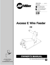 Miller AXCESS E WIRE FEEDER CE Owner's manual