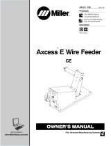Miller AXCESS E WIRE FEEDER CE Owner's manual