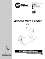 Miller AXCESS WIRE FEEDER CE Owner's manual