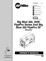 Miller BIG BLUE 350X PIPEPRO (CAT) Owner's manual