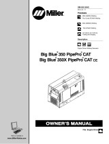 Miller BIG BLUE 350X PIPEPRO (CAT) Owner's manual