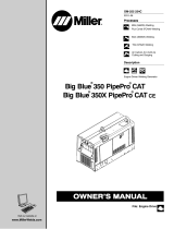 Miller BIG BLUE 350 PIPEPRO (CAT) Owner's manual