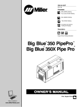 Miller BIG BLUE 350X PIPEPRO (MITSUBISHI) Owner's manual