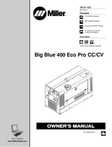 Miller BIG BLUE 400 ECO PRO CC/CV Owner's manual