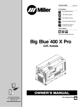 Miller BIG BLUE 400X PRO CE CA Owner's manual