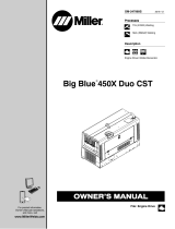 Miller BIG BLUE 450X DUO CST Owner's manual