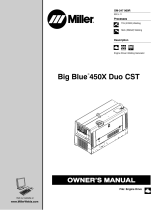 Miller BIG BLUE 450X DUO CST Owner's manual