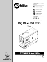 Miller BIG BLUE 500 PRO (DEUTZ) Owner's manual