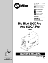 Miller BIG BLUE 500X PRO Owner's manual