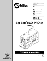 Miller BIG BLUE 500X PRO CE PERKINS Owner's manual