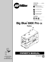 Miller BIG BLUE 500X PRO PERKINS Owner's manual