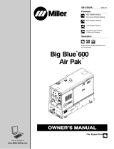Miller BIG BLUE 600 AIR PAK Owner's manual
