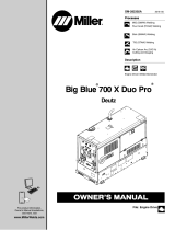Miller BIG BLUE 700X DUO PRO DEUTZ Owner's manual