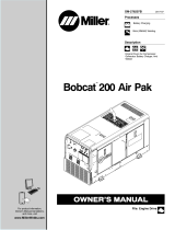 Miller BOBCAT 200 AIR PAK GAS Owner's manual