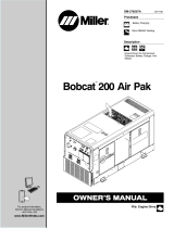 Miller BOBCAT 200 AIR PAK GAS Owner's manual