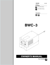 Miller BWC-3 Owner's manual