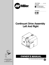 Miller CONTINUUM DRIVE ASSEMBLY LEFT AND RIGHT Owner's manual