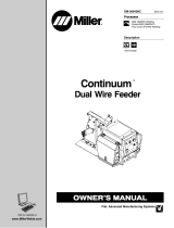 Miller CONTINUUM DUAL WIRE FEEDER Owner's manual