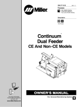 Miller CONTINUUM DUAL WIRE FEEDER CE AND NON CE Owner's manual