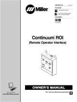 Miller CONTINUUM ROI (REMOTE OPERATOR INTERFACE) Owner's manual
