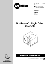 Miller CONTINUUM SINGLE DRIVE ASSEMBLY Owner's manual