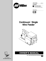 Miller CONTINUUM SINGLE WIRE FEEDER Owner's manual