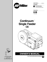 Miller CONTINUUM SINGLE WIRE FEEDER CE Owner's manual