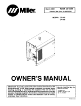 Miller KA755249 Owner's manual