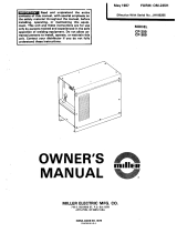 Miller JH180255 Owner's manual