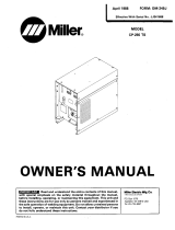Miller JJ341688 Owner's manual