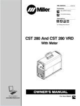 Miller CST 280 AND CST 280 VRD WITH METER Owner's manual