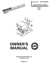 Miller JE777060 Owner's manual