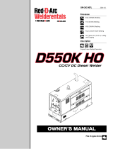 Miller D550K HO CC/CV DC DIESEL WELDER Owner's manual