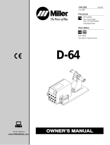 Miller D-64 WIRE FEEDER Owner's manual