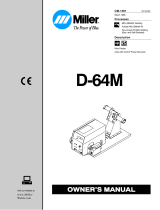 Miller D-64M WIRE FEEDER CE Owner's manual