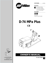 Miller D-74 MPA PLUS CE Owner's manual