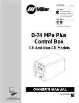 Miller D-74 MPA PLUS CONTROL BOX CE Owner's manual