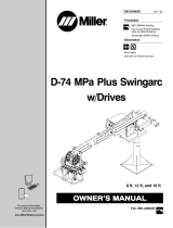 Miller D-74 MPA PLUS SWINGARC Owner's manual