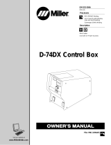 Miller D-74DX CONTROL BOX Owner's manual