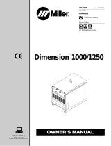 Miller Electric Dimension 1000 User manual