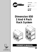 Miller DIMENSION 650 2 AND 4 PACK RACK SYSTEM Owner's manual