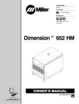 Miller DIMENSION 652 HM Owner's manual