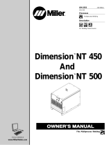 Miller DIMENSION NT 450/500 Owner's manual