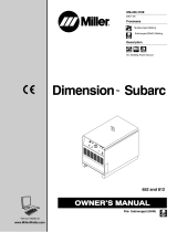 Miller DIMENSION SUBARC Owner's manual