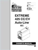 Miller EXTREME 425 CC/CV AUTO-LINE 907386021 Owner's manual